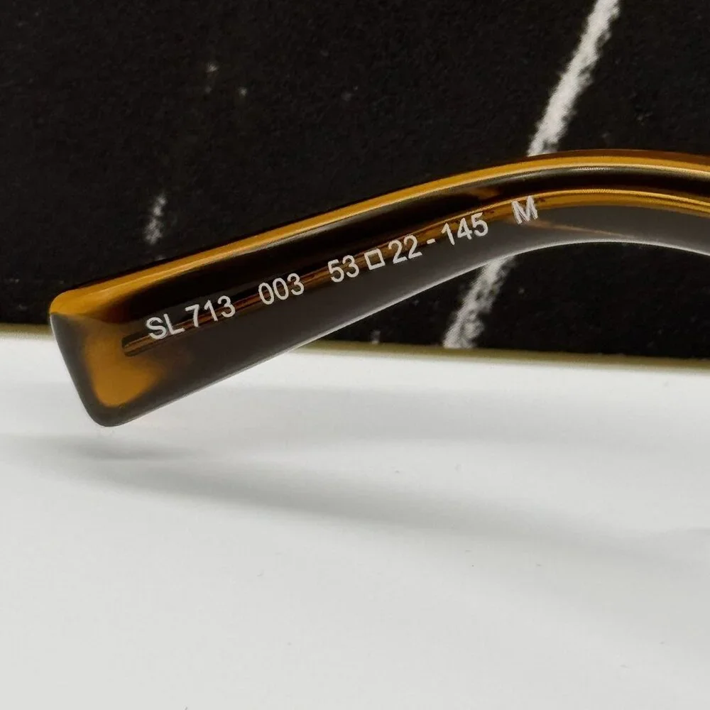 NEW SAINT LAURENT SUNGLASSES BROWN UNISEX EYEWEAR SAINT LAURENT SL713 003